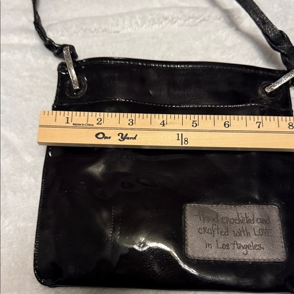 Brighton Black Crochet Shoulder Bag - Picture 7 of 14